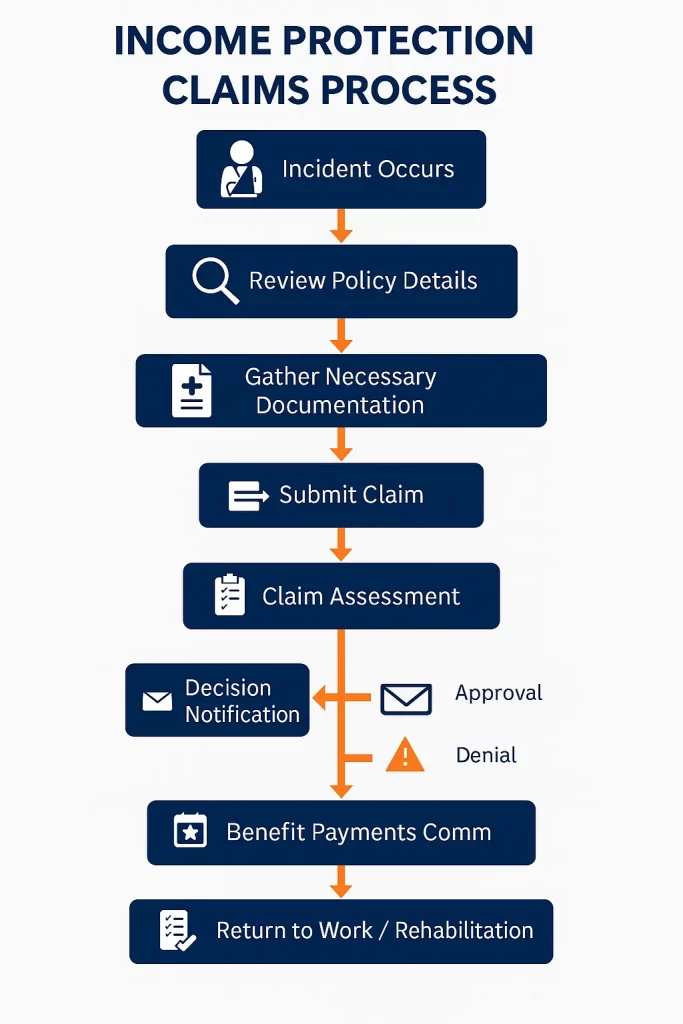 income protection claim process